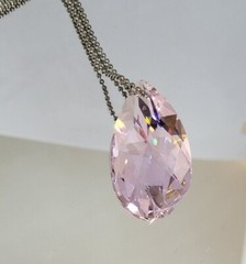 Swarovski Crystal Rosaline Pear 8721 Suncatcher/ Ornament; 2 Sizes: 28mm or 38mm