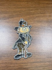 Leprechaun Sun Catch Glass Acrylic Metal Vintage St Patrick’s Day