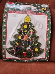Lot Of 3 Jumbo ’95 Vintage Christmas Tree, Snowman, Reindeer Suncatchers