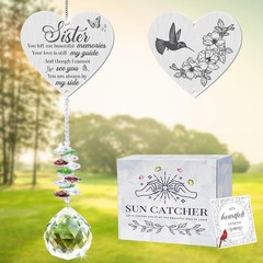 Memorial Gifts for Loss of Sister, Sympathy Crystal Suncatcher,Loss of Sister…