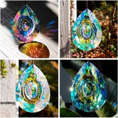 89mm/3.5in Hanging Chandelier Crystals Prism for Window Suncatchers Rainbow |…