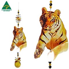 Crystal Suncatcher Tiger. Gift for boys birthday, window wall decor crystals
