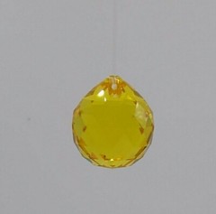 Swarovski Crystal Light Topaz 20mm Ball 8550 Prism/ Suncatcher; Feng Shui; Logo