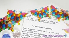 crystal suncatcher kit makes 5 butterfly suncatchers great for kids party