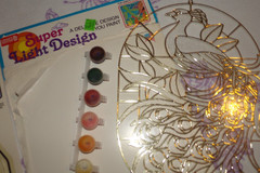 1993 Craft House Crystal Sun Catcher Kit NEW LOT OF 3 PKG Peacock & Hummigbird