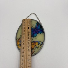 JOAN BAKER DESIGNS VINTAGE-STAINED GLASS BUTTERFLIES MY SISTER MY FRIEND