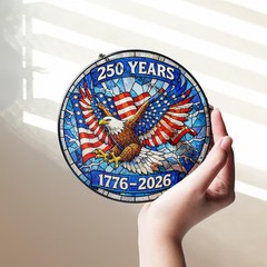 United States 250th Anniversary Stained Glass Suncatcher