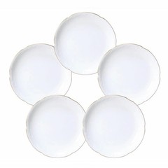Gold line (Other shapes) Set of 5 15cm individual dishes. A great g From Japan
