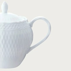 Noritake Shale Blanc teapot (small) with tea strainer From Japan