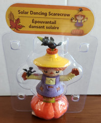 Solar Dancing Scarecrow Thankgiving Halloween Holiday Winter Bobble Head Crows