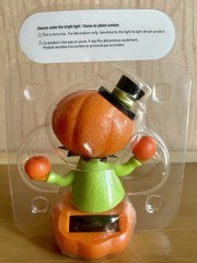 Solar Dancing Figurines – Lot of 2 (Swinging Witch & Juggling Pumpkin) NOS