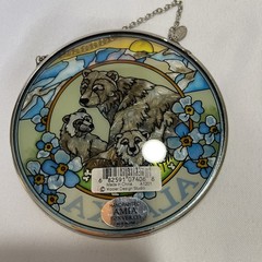 suncatcher stained glass Alaska Features Family Of Bears
