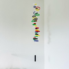Colorful Whirlwind Hanging Mobile, w 8 x h 60 inches