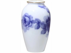 Blue Rose Vase Flower Arrangement Floral Base 23cm Made in Japan Po From Japan