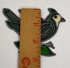 VTG Bird window sun-catcher Bluejay Blue