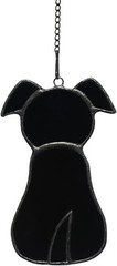 Pet Dog Memorial Stained Glass Window Hanging Gift Handmade
