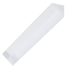 2 Pcs Crystal Triangular Prism Glass Prisms for Science Clear Optical Ornament