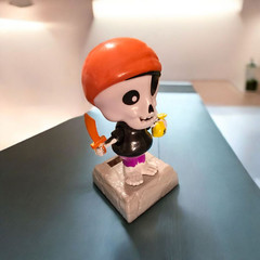 Large Pirate Dancing Solar Powered 2018 Bobble Head Figurine (PI)
