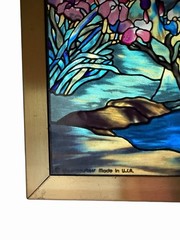 Louis Comfort Tiffany Double Rainbow Iris Stained Glass Suncatcher Glassmasters