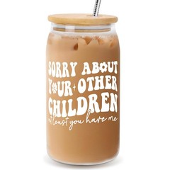 Personalized Mother’s Day Gifts for Mom, Stepmom, Wife – 16oz Can Glass, Unique