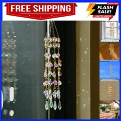 Suncatcher for Window Hanging Crystal Sun Catcher Wind Chimes Garden Decor wi…