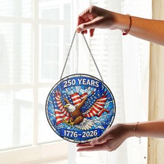 United States 250th Anniversary Stained Glass Suncatcher