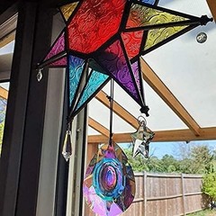 89mm/3.5in Hanging Chandelier Crystals Prism for Window Suncatchers Rainbow |…