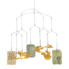 Wind Chime Style Photo Clip Geometric Photo Mobile Metal Hanging Mobile for H…