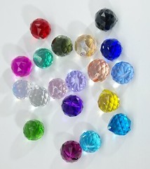 4 Dark Blue Crystal ball 20mm jewelry craft suncatcher chandelier pendant supply