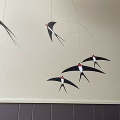Flying Swallows Birds Nursery Baby Mobile Hanging Room Home Décor Kids Gift