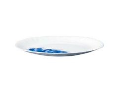 Daikura Pottery Blue Rose Janet 23cm Plate Microwave Safe Brand W From Japan