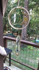 Suncatcher handmade upuse jewelry beautiful crystals, pearls, first KK