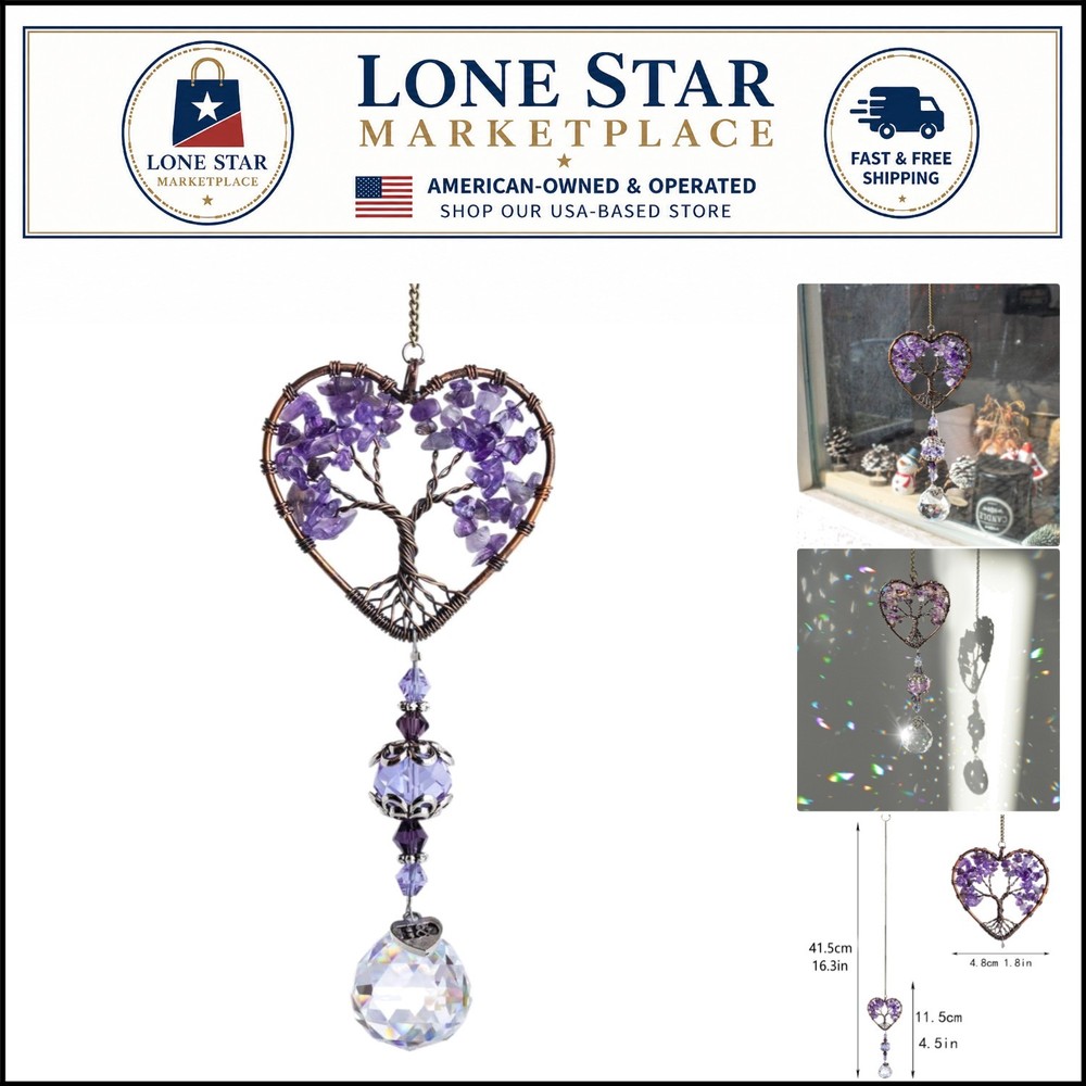 Elegant K9 Crystal Tree of Life Sun Catcher – Perfect for Gifts and Windows