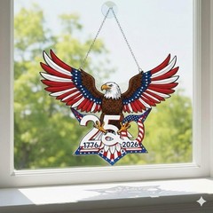 USA 250 Years Anniversary America ACRYLIC Suncatcher: American Eagle