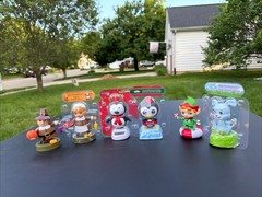 Solar Dancing Toys Figures Lot Of 6 Christmas Easter Thanksgiving Winter