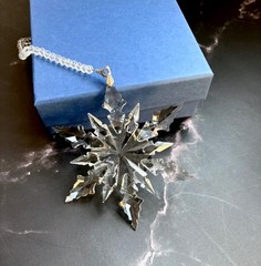 Crystal Snowflake Sun Catcher Christmas Tree Decor Czech Bohemia Crystal Gift