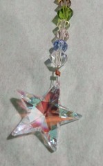 🔥Swarovski Crystal STAR Suncatcher For Rear View Mirror
