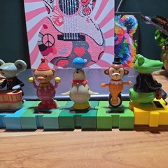 Lot of 7 Solar Dancing Circus Animal Elephant Seal Monkey Lion Tested