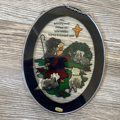 VTG Joan Baker Designs Celebrate The Saviors Birth Stained Glass Sun Catcher