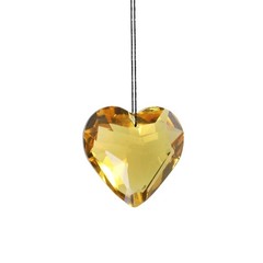 1.77inch Car Hanging Pendant Heart Love Shaped Crystal Prism Component