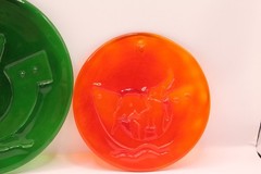 Set Of 3 VTG Holmegaard Michael Bang ~ Noah’s Ark Suncatchers ~ Studio Art Glass