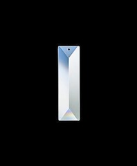 Asfour Crystal Rectangle Prisms 6in #611 (1-Hole) | Box of 30 Chandelier Parts