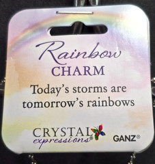 Heart Clear Acrylic Crystal Rainbow Expressions Beaded Suncatcher Car Charm Ganz