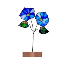 Stained Glass Flower Sun Catcher Ornament for Home Decor and Gifts