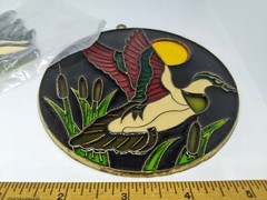 Vintage Acrylic DUCKS SUNCATCHER Ornaments