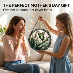 Butterfly Window Hanging Sun Catcher Acrylic Decor for Mother’s Day Gifts