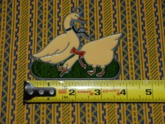 Suncatcher – Geese Swans with Bows, Hanging out! Lovely!