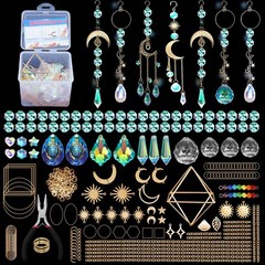 DIY Suncatcher Making Kits, 400 pcs Crystal Sun Catchers Crafts with Hooks Ch…