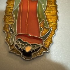 Vintage The Maddona , Virgin Mary Sun Catcher “Stained Glass” Acrylic Metal