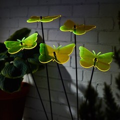 Suncatcher Acrylic Butterfly Set of (2) Yellow & Green 6” Wide x 4″ Tall x 24”